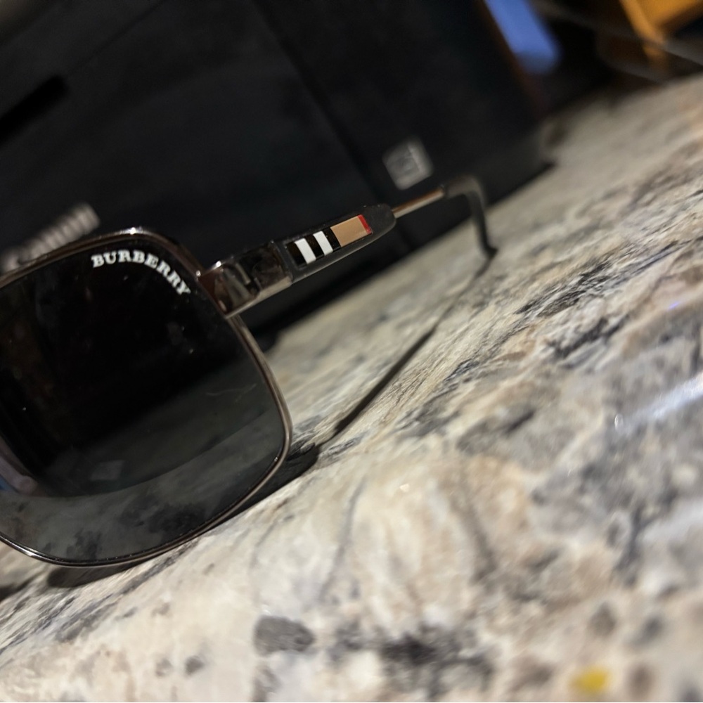 Burberry Black and Gold Sunglasses - Picture 5 of 5